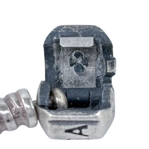 Pandora Black Leather Corded Charm Bracelet | Vintage Sterling Silver 7.5" - Picture 5 of 8